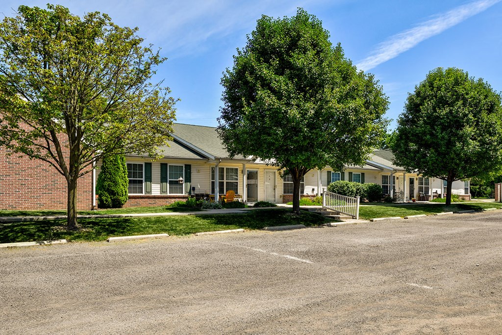our apartments are located in a quiet neighborhood with trees
