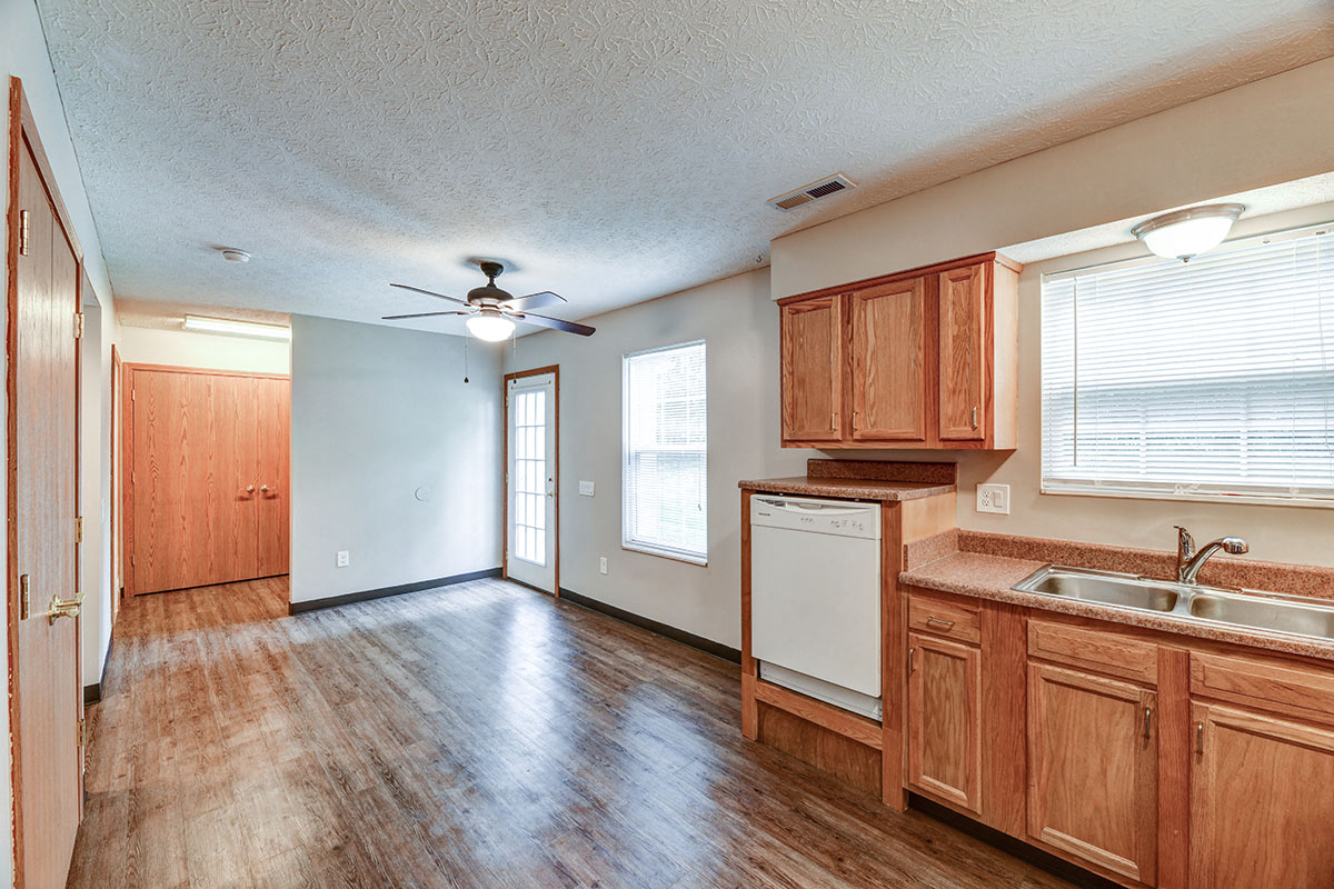 Kitchen and dining area