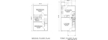 Laurel Terrace apartments Clyde, OH. 2 bedroom floor plans  