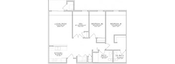 2 Bedroom Unit w/Den Midrise