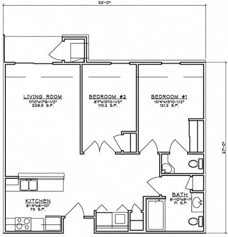 2 Bedroom Unit