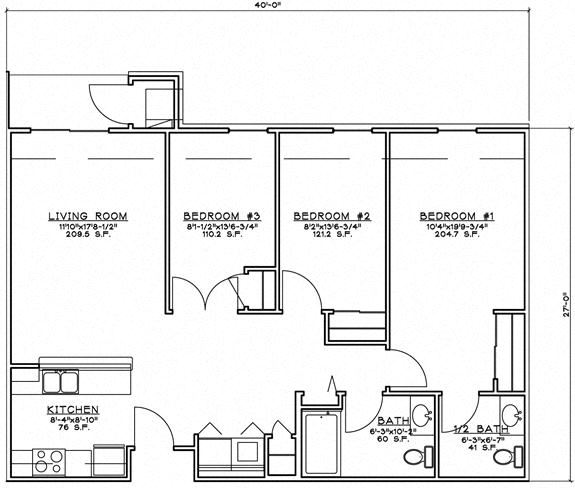 3 Bedroom Unit