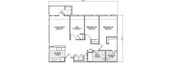 2 Bedroom Unit w/Den