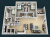3 Bedroom / 3 Bath - Deluxe (Per Bed)