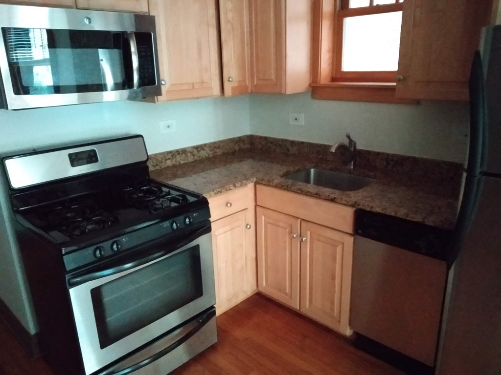 the kitchen is clean and ready for us to use