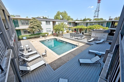 a view of the pool at residence inn