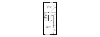 2 Bedrooms, 1.5 Bathrooms