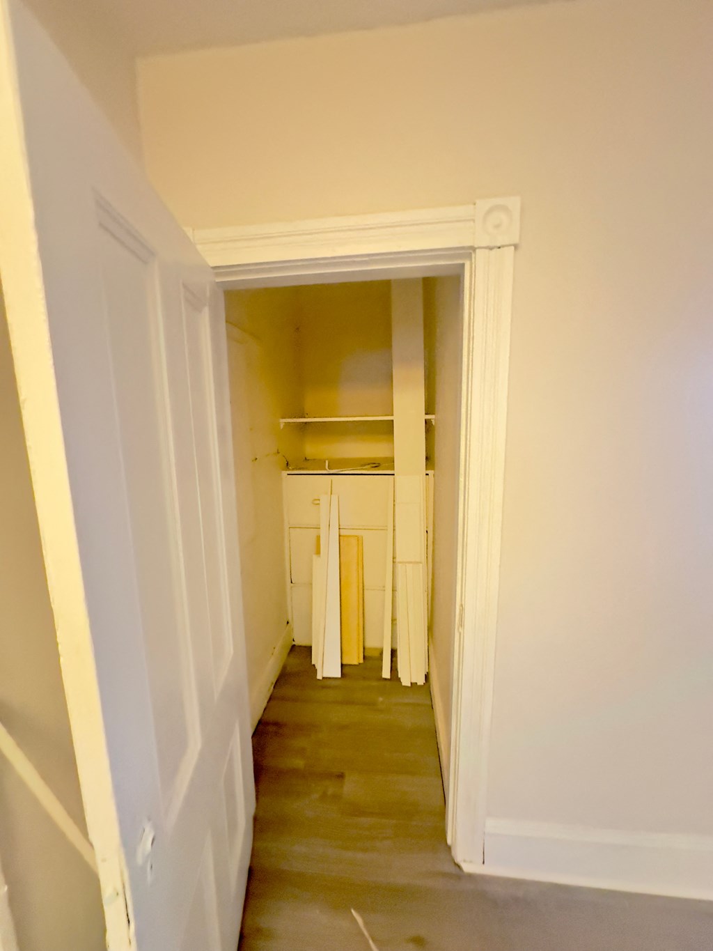 a view of the kitchen from the living room