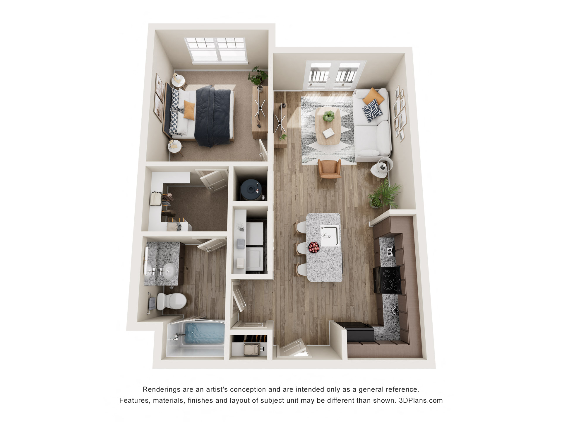 Townes at Clarkston A2 Floor plan_Clarkston_Ga Apartments