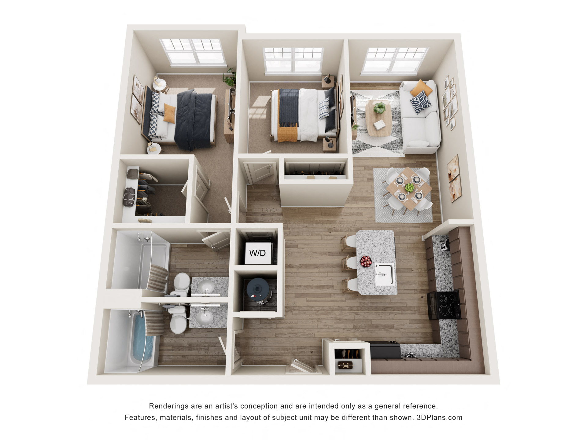 Townes at Clarkston_Clarkston_Ga_B2_2b2b Floor Plan