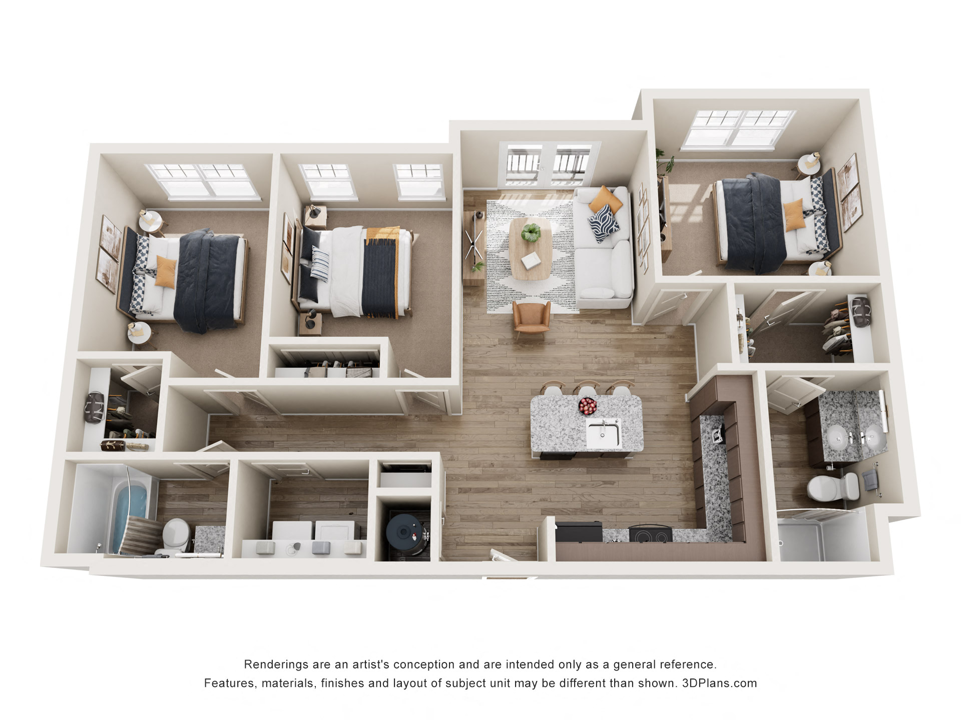 Townes at Clarkston_Clarkston_Ga_C1_3b2b Floor Plan