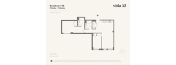 2 Bedrooms, 1 Bathroom