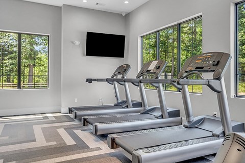 the residence on lamar apartment homes fitness room with treadmills