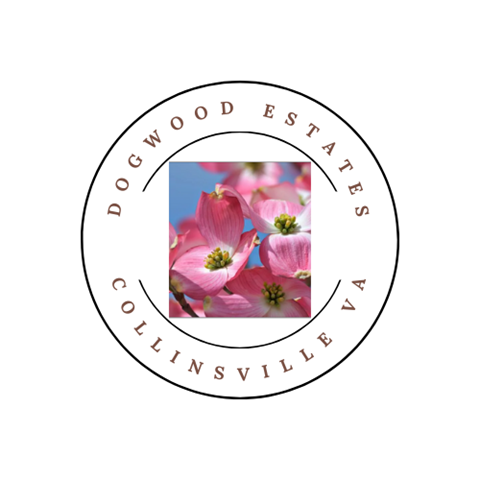 a logo for a company with pink flowers