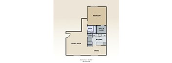 1 Bedroom/ 1 Bathroom