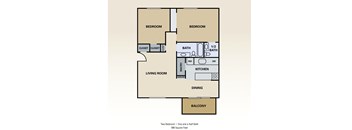 2 Bedroom/ 1.5 Bathroom