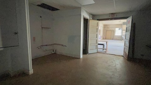 the living room of the house has been empty for years