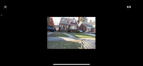 the view of a house from a video screen