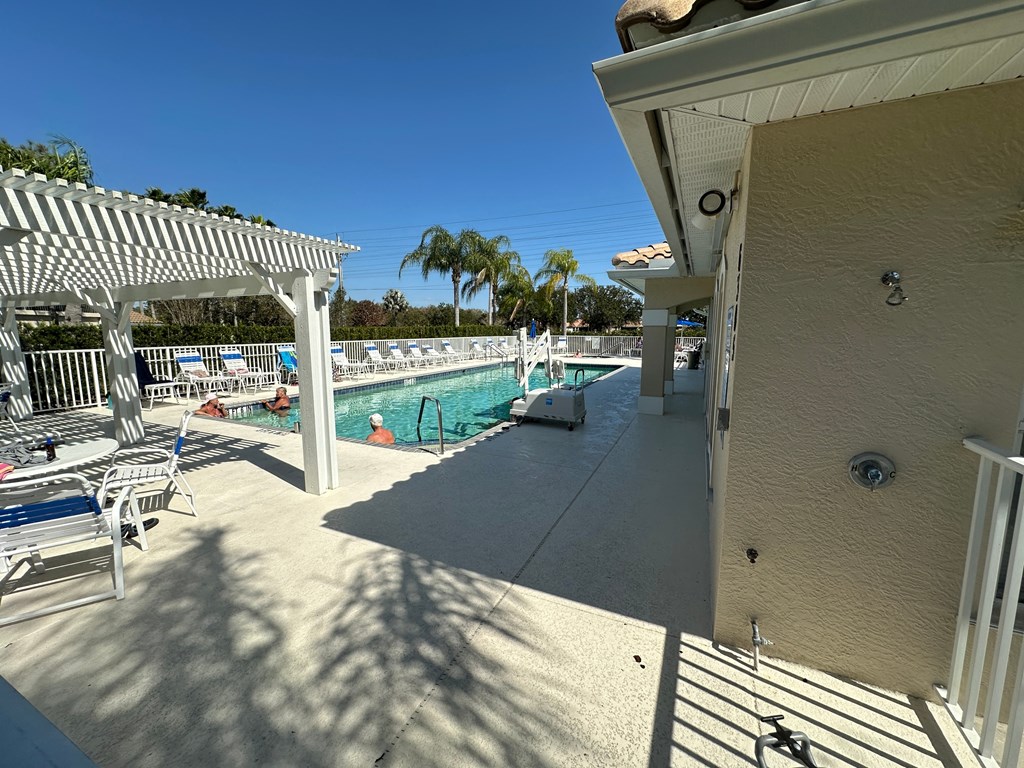 the pool is available for guests to use at the resort