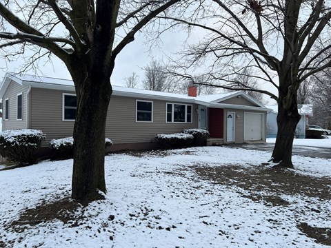 our house in the snow
