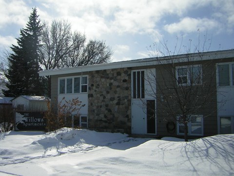 our house in the snow