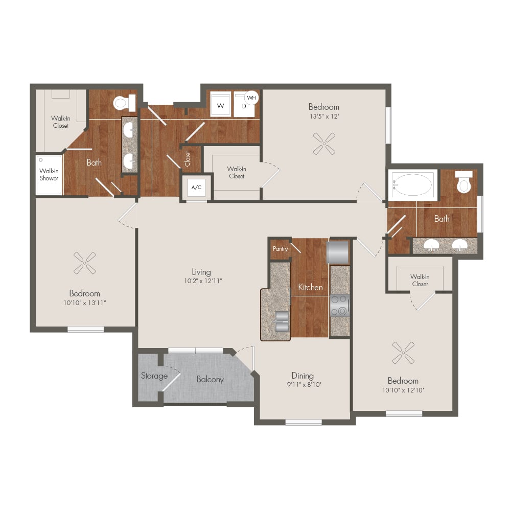 Floor Plans of Retreat at The Woodlands in The Woodlands, TX