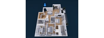 Monroe, 3 Bedroom, 3 Bathroom