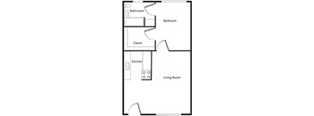1 Bedroom, 1 Bathroom