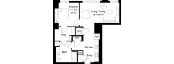 1 Bed/1 Bath-A12