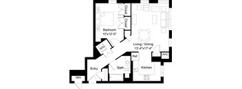 1 Bed/1 Bath-A18