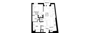 1 Bed/1 Bath-A25