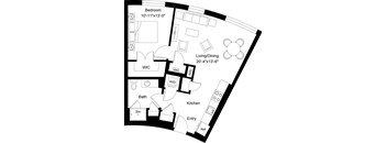 1 Bed/1 Bath-A8