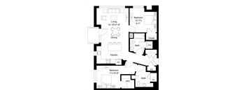 2 Bed/2 Bath-B10