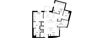 2 Bed/2 Bath-B14
