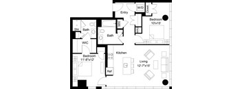 2 Bed/2 Bath-B28