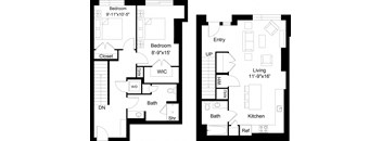 2 Bed/2 Bath Den-B2D