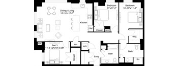 3 Bed/2 Bath-C6