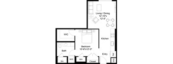 1 Bed/1 Bath Jr-S5