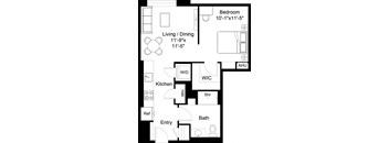 1 Bed/1 Bath Jr-S7