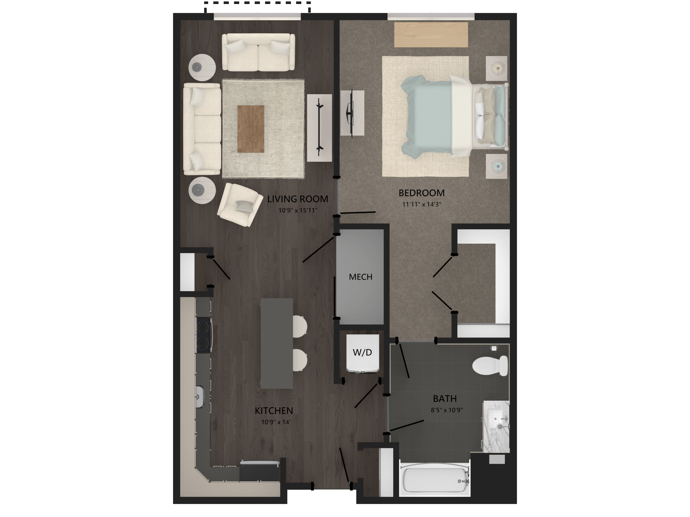 1 Bed/1 Bath-A7