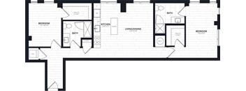 2 Bed/2 Bath-B17