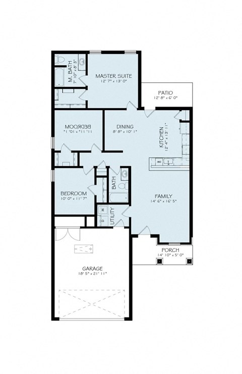 blueprint of a floor plan of a residence