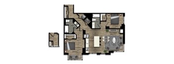 2 Bed/2 Bath-21W