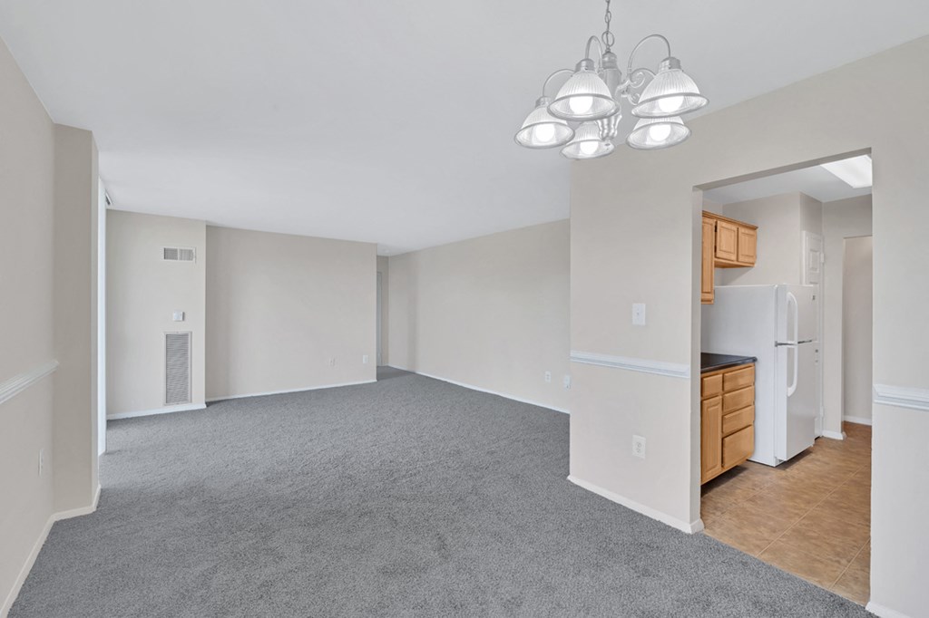 Phoenix Living Room and kitchen carpeted