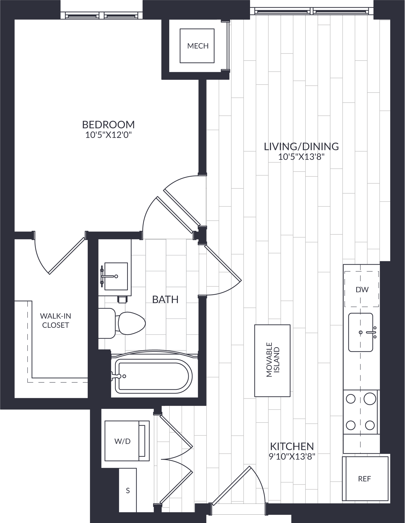 1 Bed/1 Bath-A1-17A