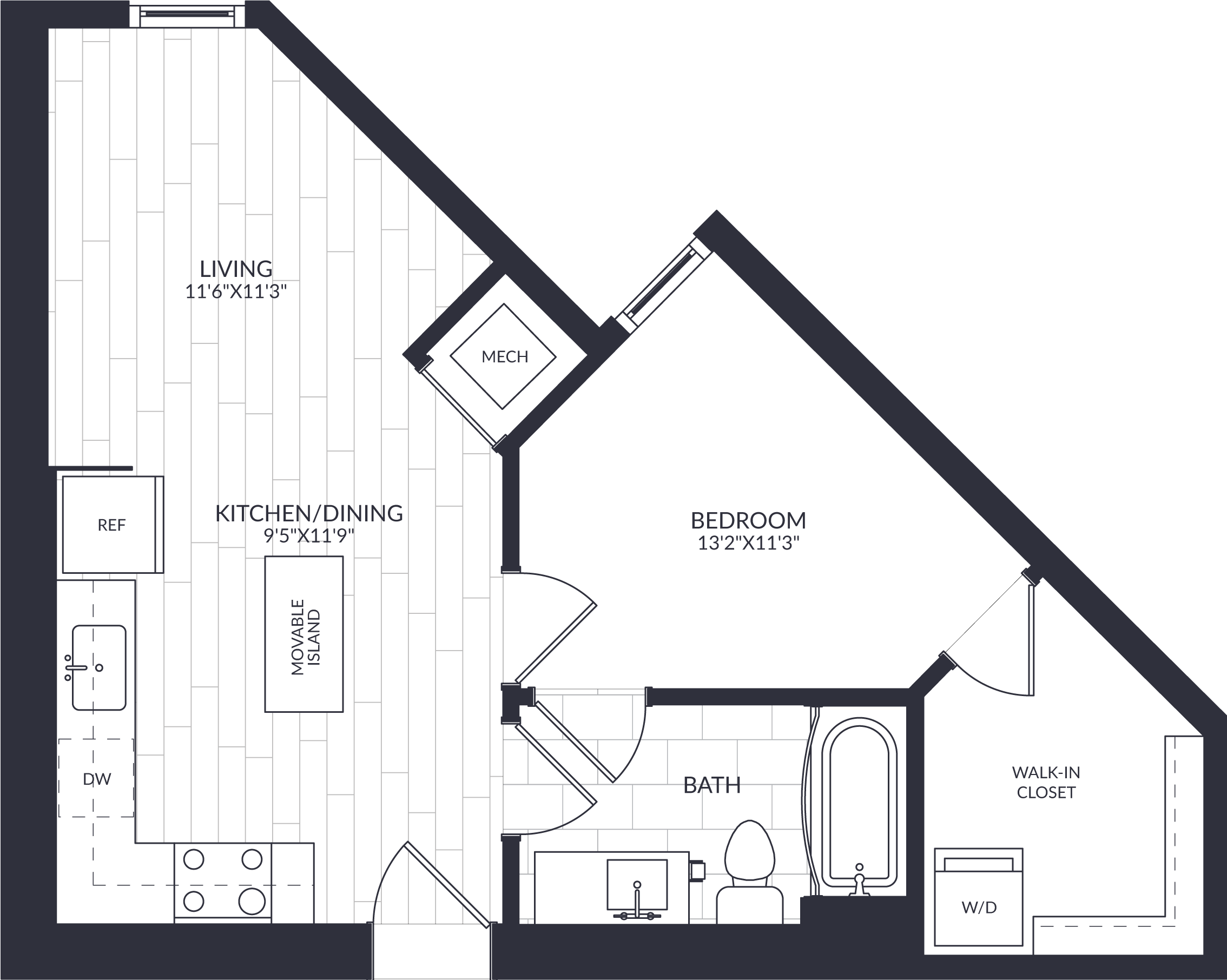 1 Bed/1 Bath-A1-3-1