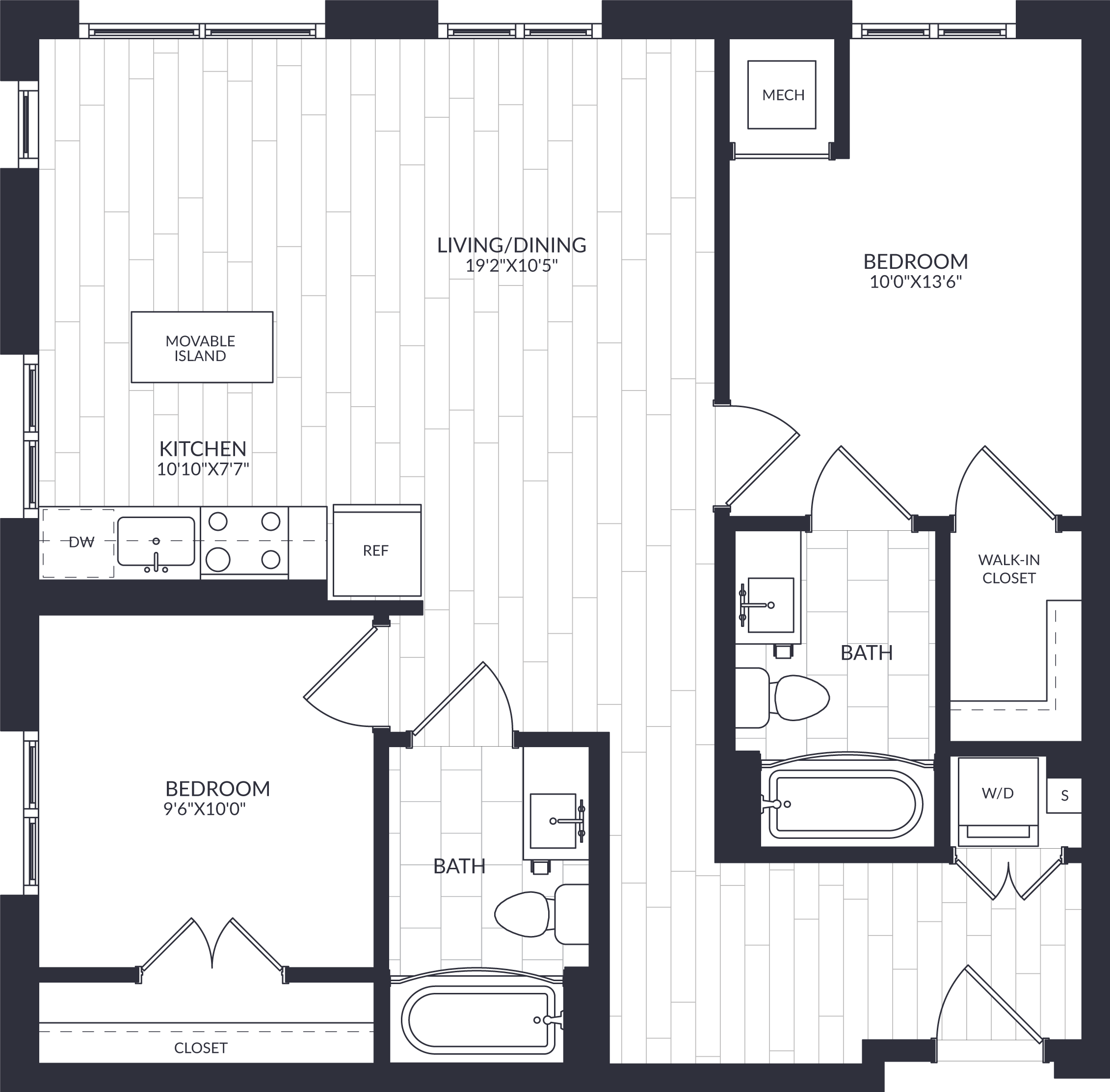 2 Bed/2 Bath-B2-14