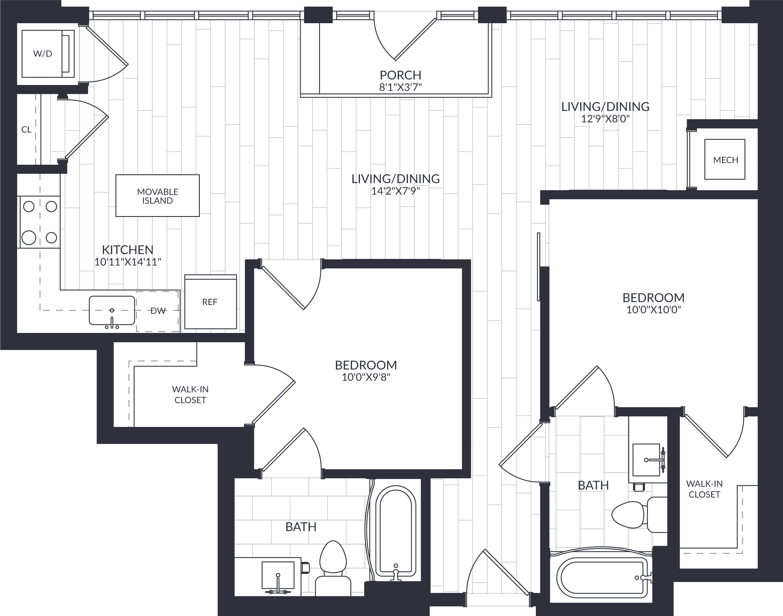 2 Bed/2 Bath-B3-LW