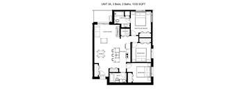 Unit 3A - 3 Bedrooms, 2 Bathrooms
