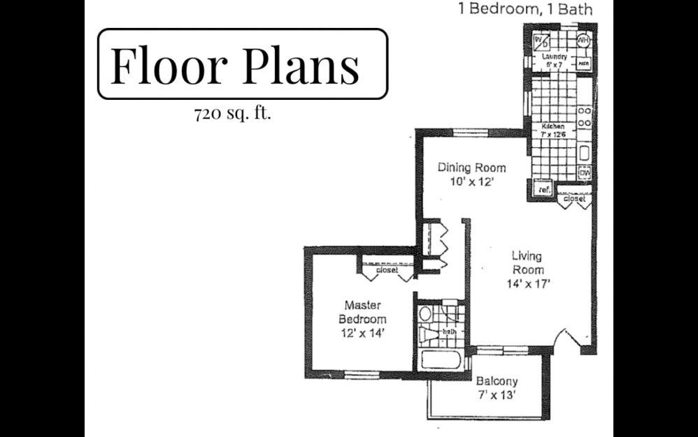 1 Bedroom 1 Bathroom